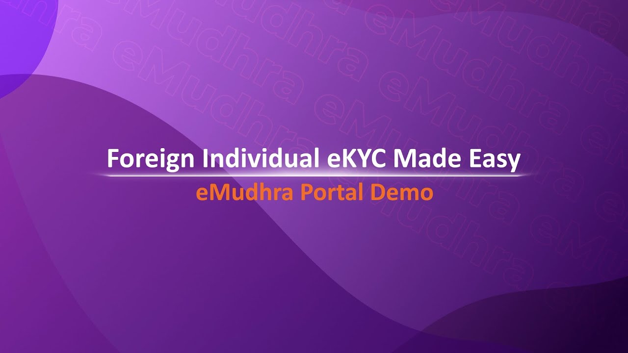 How to complete Foreign Individual Enrollment process on eMudhra Portal