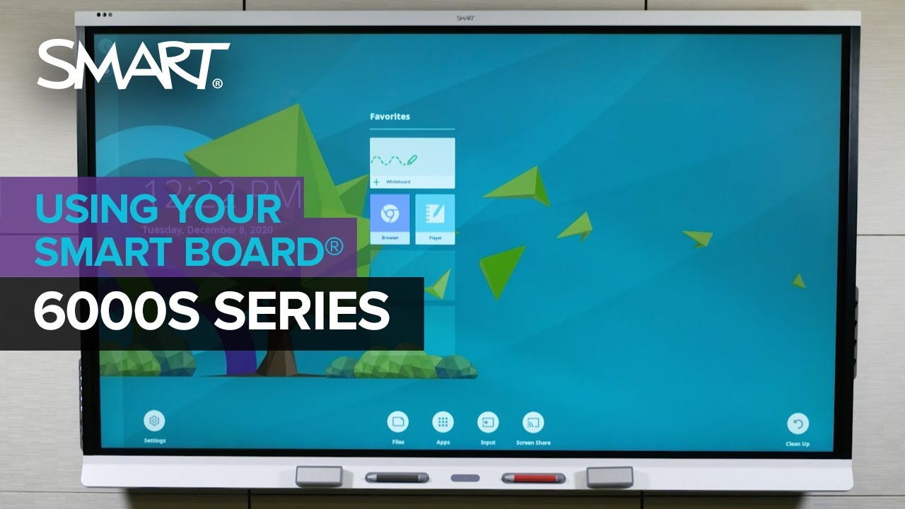 Начало работы с интерактивным дисплеем SMART Board серии 6000S (2020)