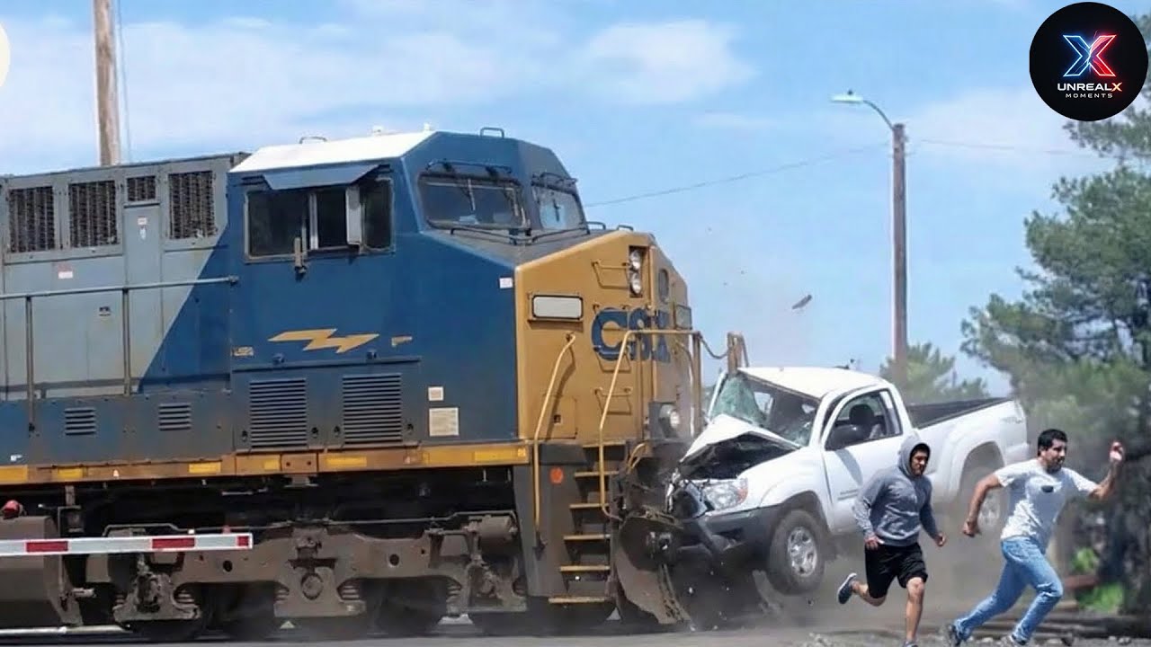 Unbelievable Train Crashes and Strange Moments Caught on Camera!