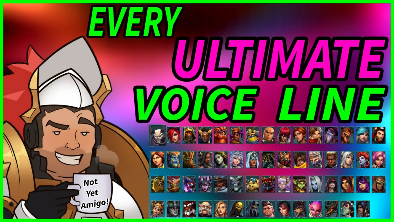 All 59 Paladins Ultimate Voice Lines