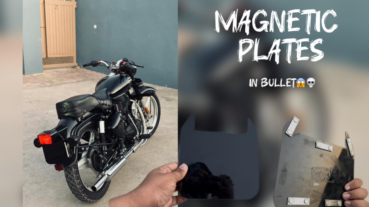 Installing Magnetic Plates in my Bullet 350 EFI ||2021 MODEL|| MODIFIED ||