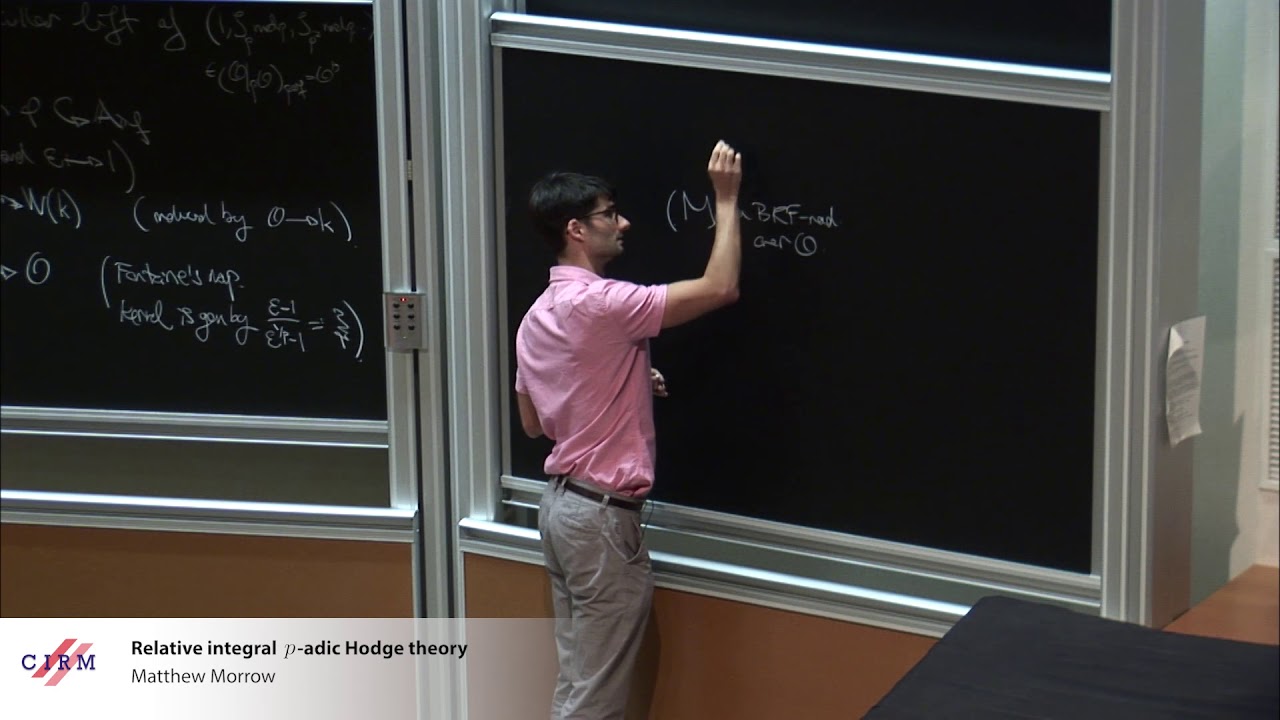 Matthew Morrow: Relative integral p-adic Hodge theory