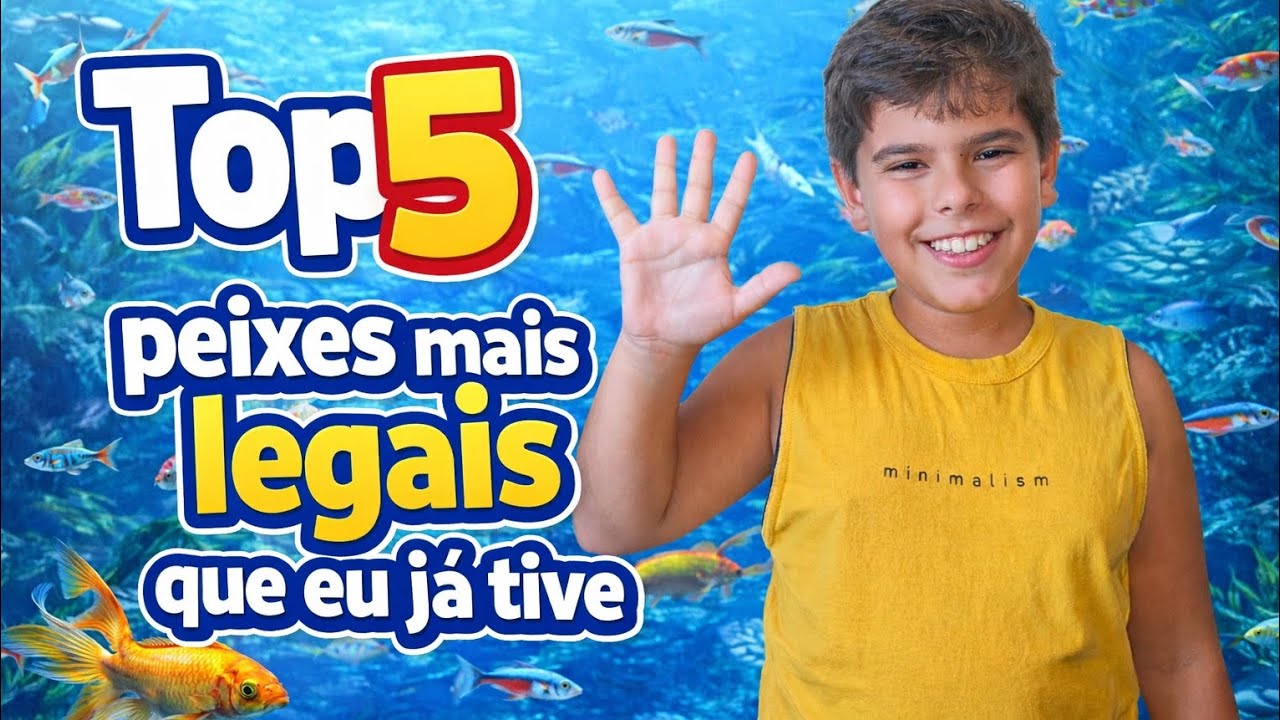 Hoje conto pra vocês, um pouco sobre os 5 peixes mais legais que eu já tive.