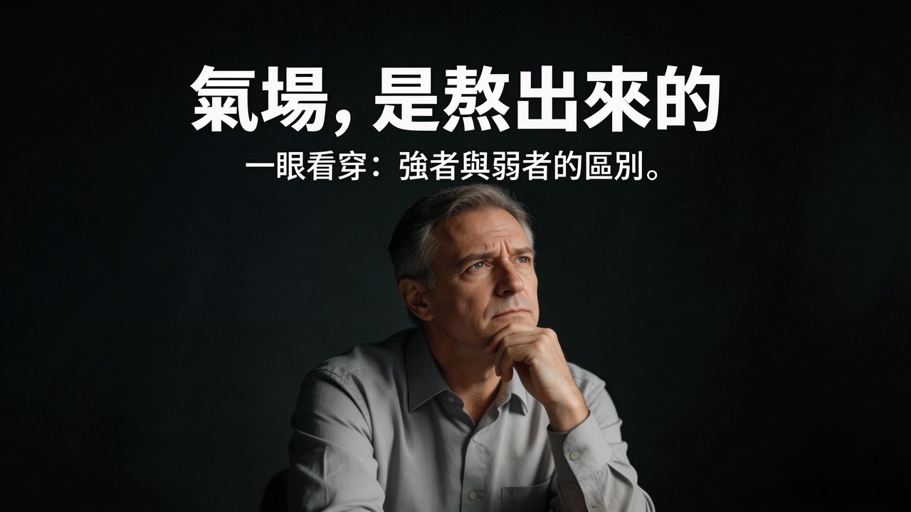 氣場，是熬出來的