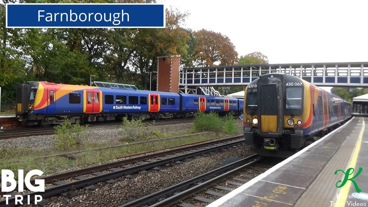 Trains at Farnborough (Main), SWML - 24/10/20