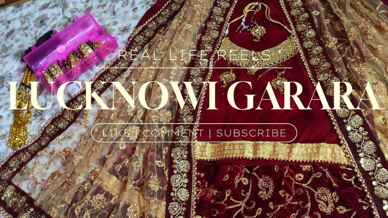 Luxury Maroon Velvet Garara ✨ Complete Royal Look with Golden Dupatta & Accessories