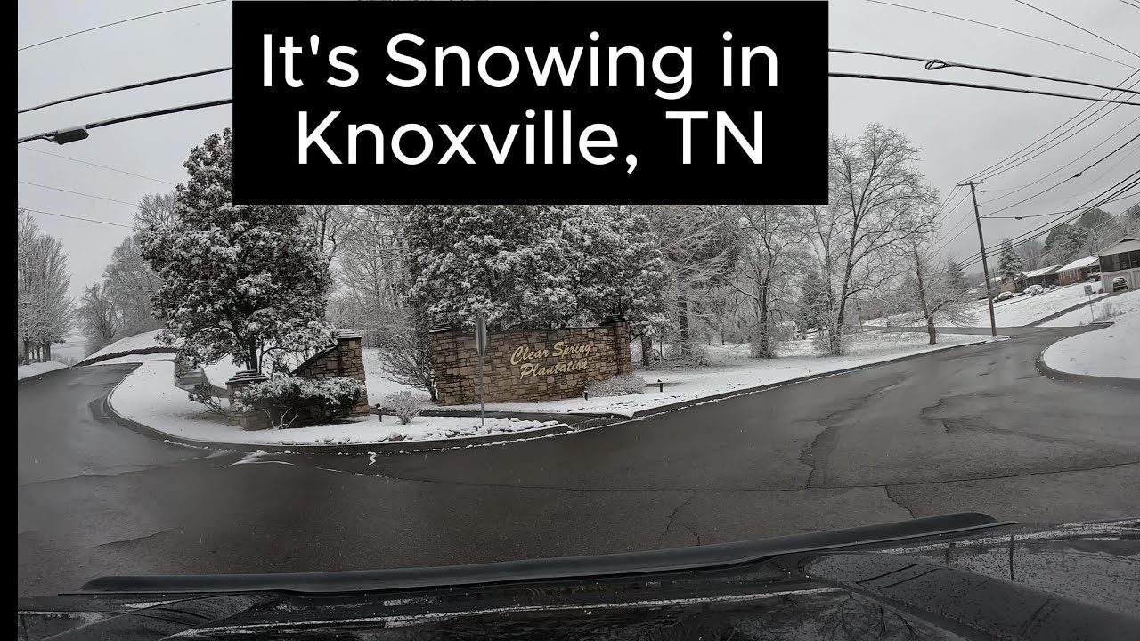 Snowing in Knoxville, TN 2025