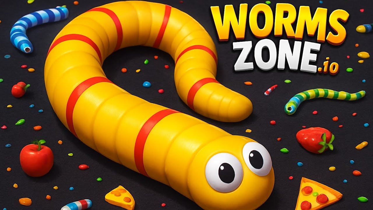 🐍 Worms Zone.io MAX LEVEL Gameplay | Giant Worm Domination! 🏆🔥