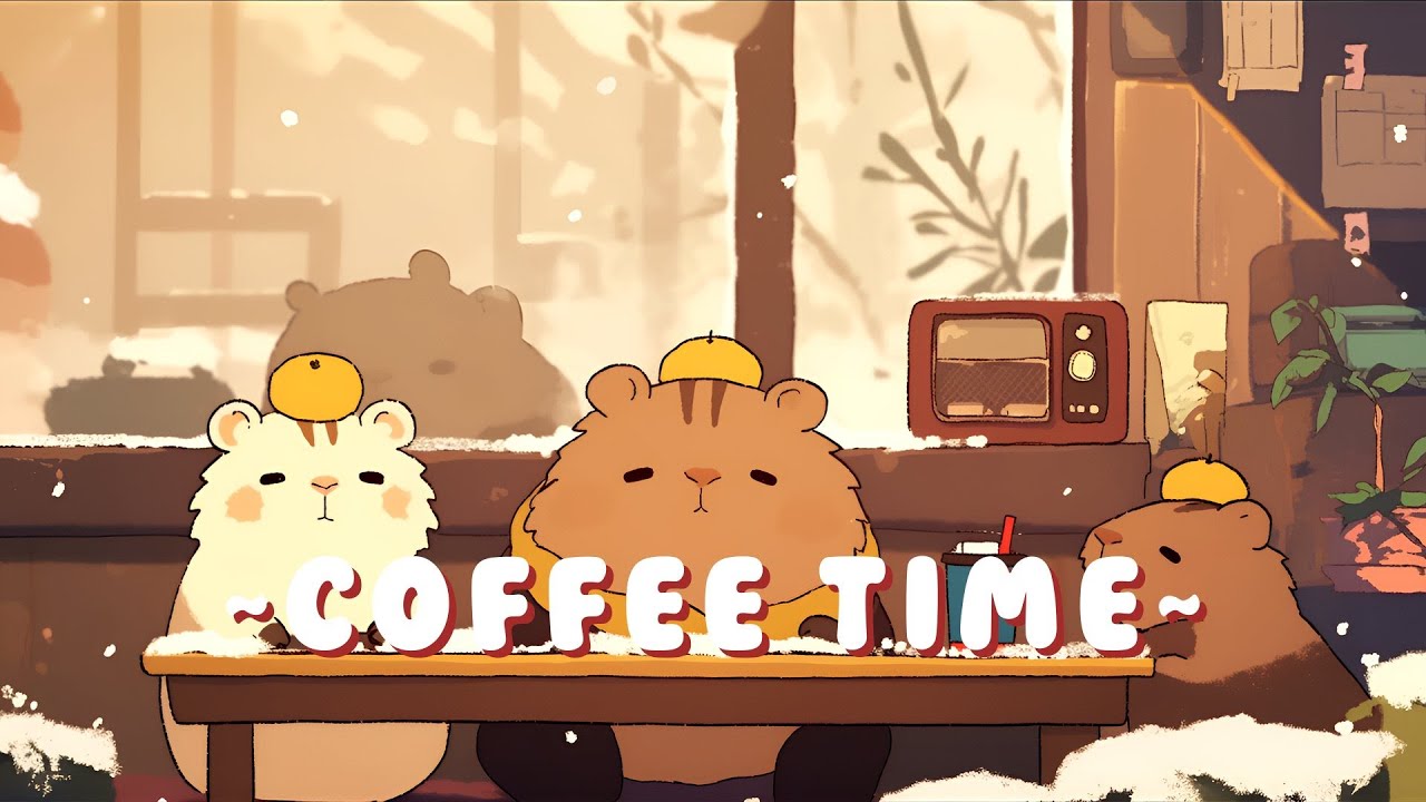 [60 Minutes] Capybara Beats & Lofi - Chill Jazz Beats to Relax/Study ~ Zen Moments ~ 🦫 🍵 ✨