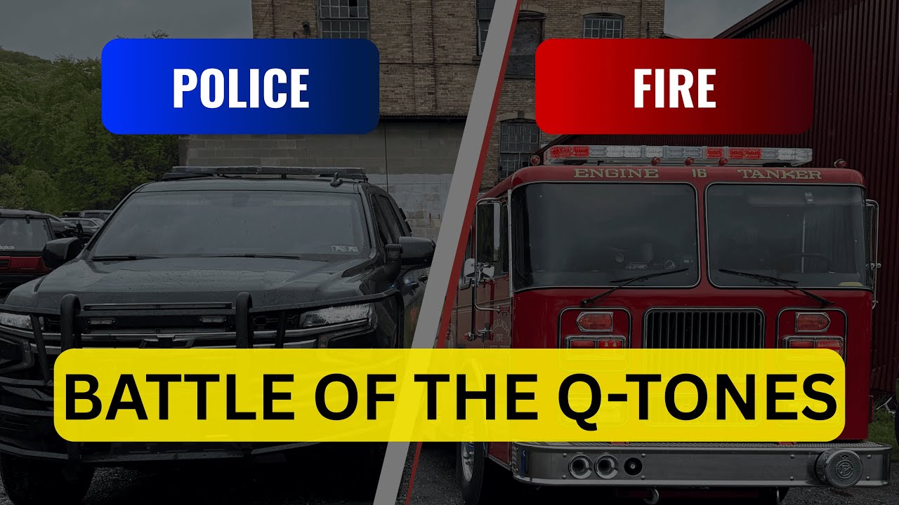Police vs Fire Sirens ~ FedSig Mechanical and Electric Q-Tone Battle