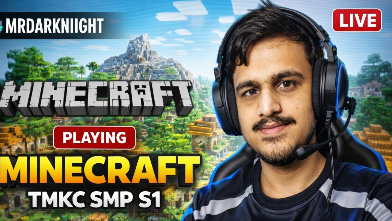 Minecraft Live Day-5 | TMKC S1 SMP | MRDARKNIGHTYT | #live #minecraftserver