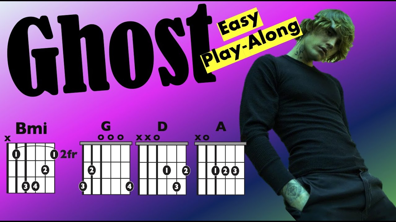 Ghost (Justin Bieber) EASY Guitar/Lyric Play-Along