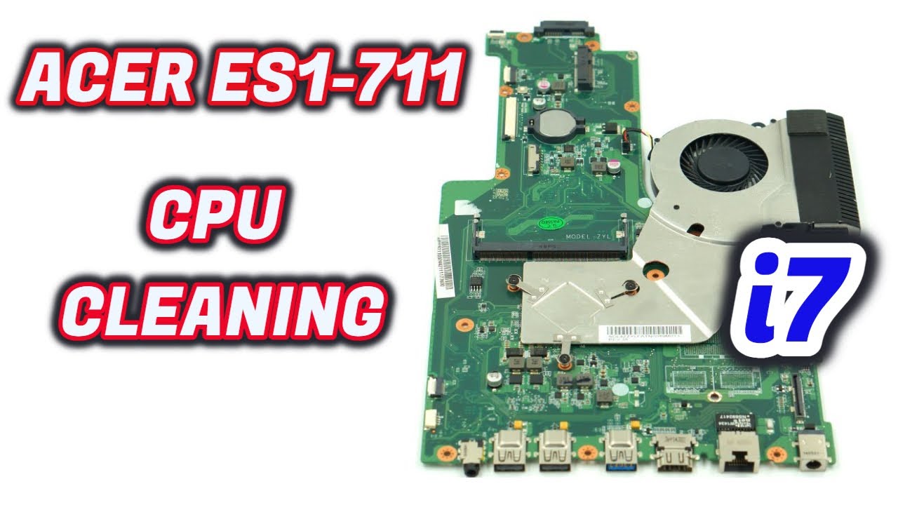 CPU Heat Sink Cleaning Acer ES1-711 Intel i7 #Shorts
