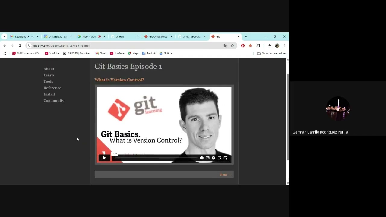 Video Tutorial Git y GitHub