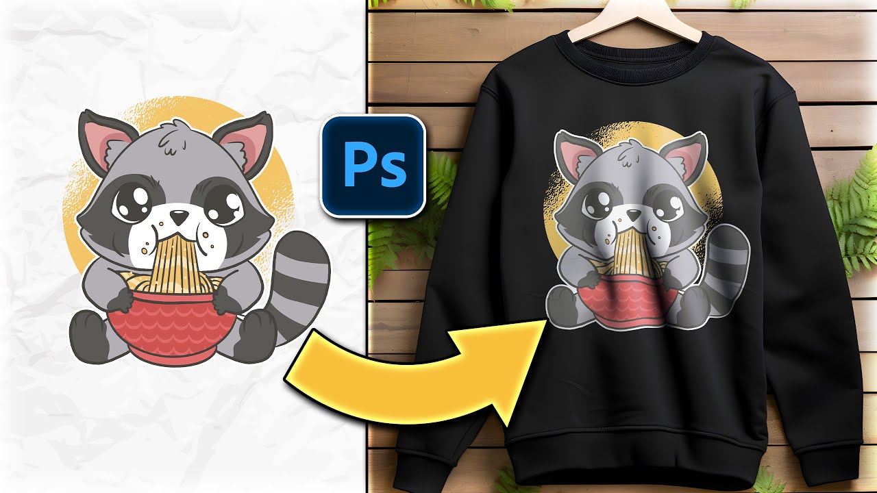 Легко создавайте реалистичные макеты футболок в Photoshop
