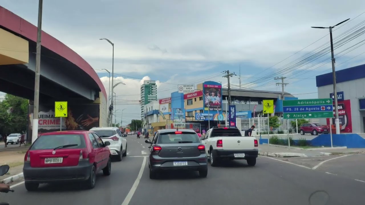 Manaus-Amazonas. Ep43. Saindo do Bairro Cachoeirinha até o bairro Parque 10 de Novembro.