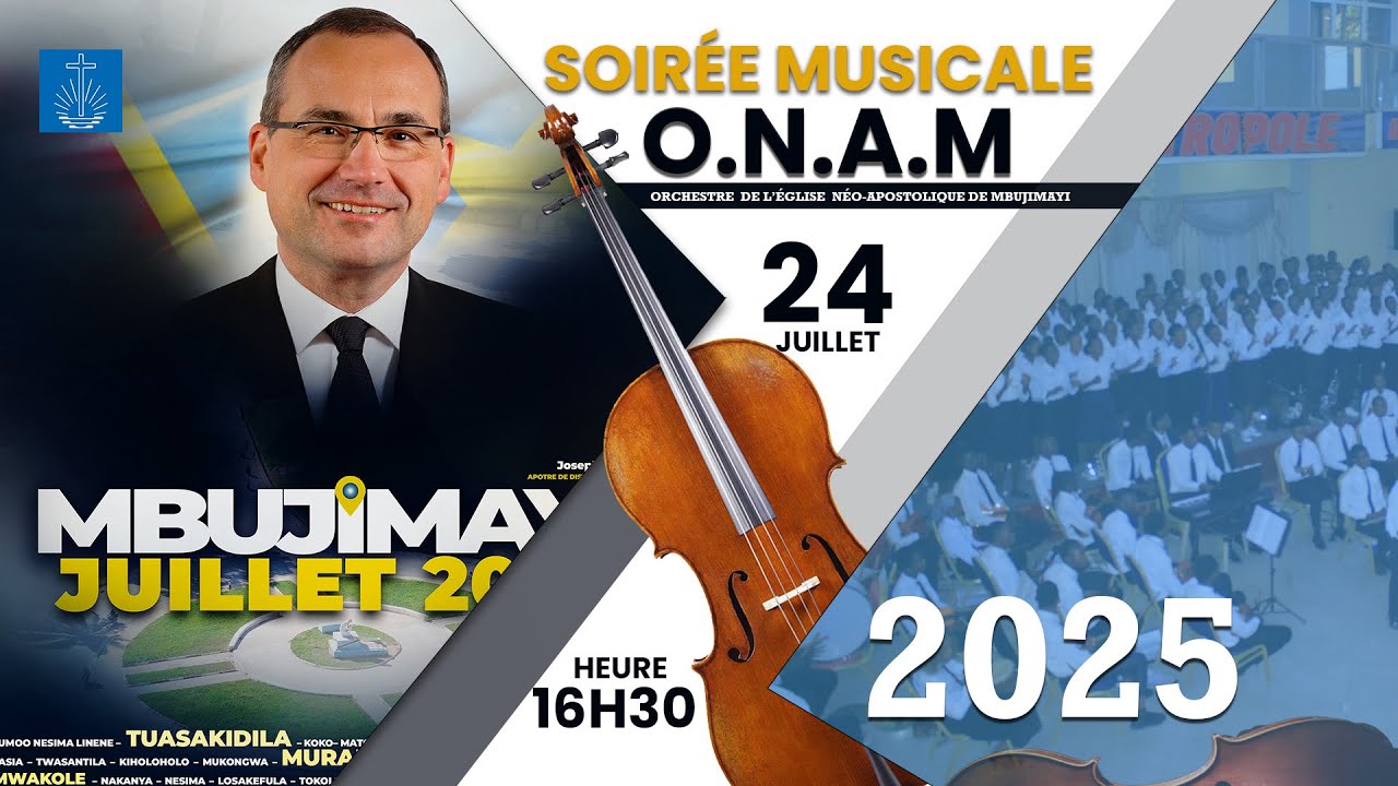 Soirée Musicale Visite Apôtre Patriarche Jean-Luc Schneider à Mbuji-Mayi