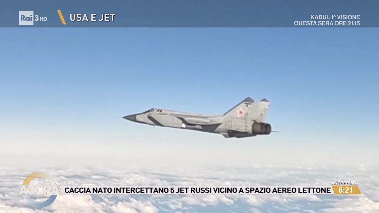 Tensione in Lettonia, jet russi avvistati - Agorà 26/09/2025