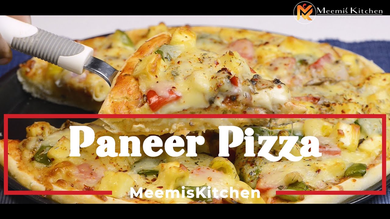 🍕🍕 Paneer Pizza (Homemade Paneer-Mushroom Pizza) recipe from MeemisKitchen 🍕🍕