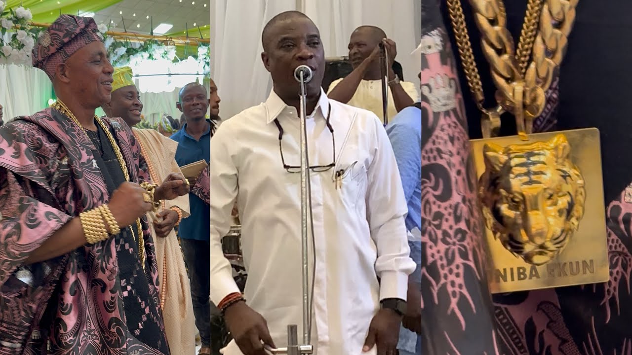 WASIU AYINDE PERFORMS ADE ORI OKIN FOR THE BILLIONAIRE KING OBA JAFO ONIBA EKUN AT HIS DAUGHTER WEDD