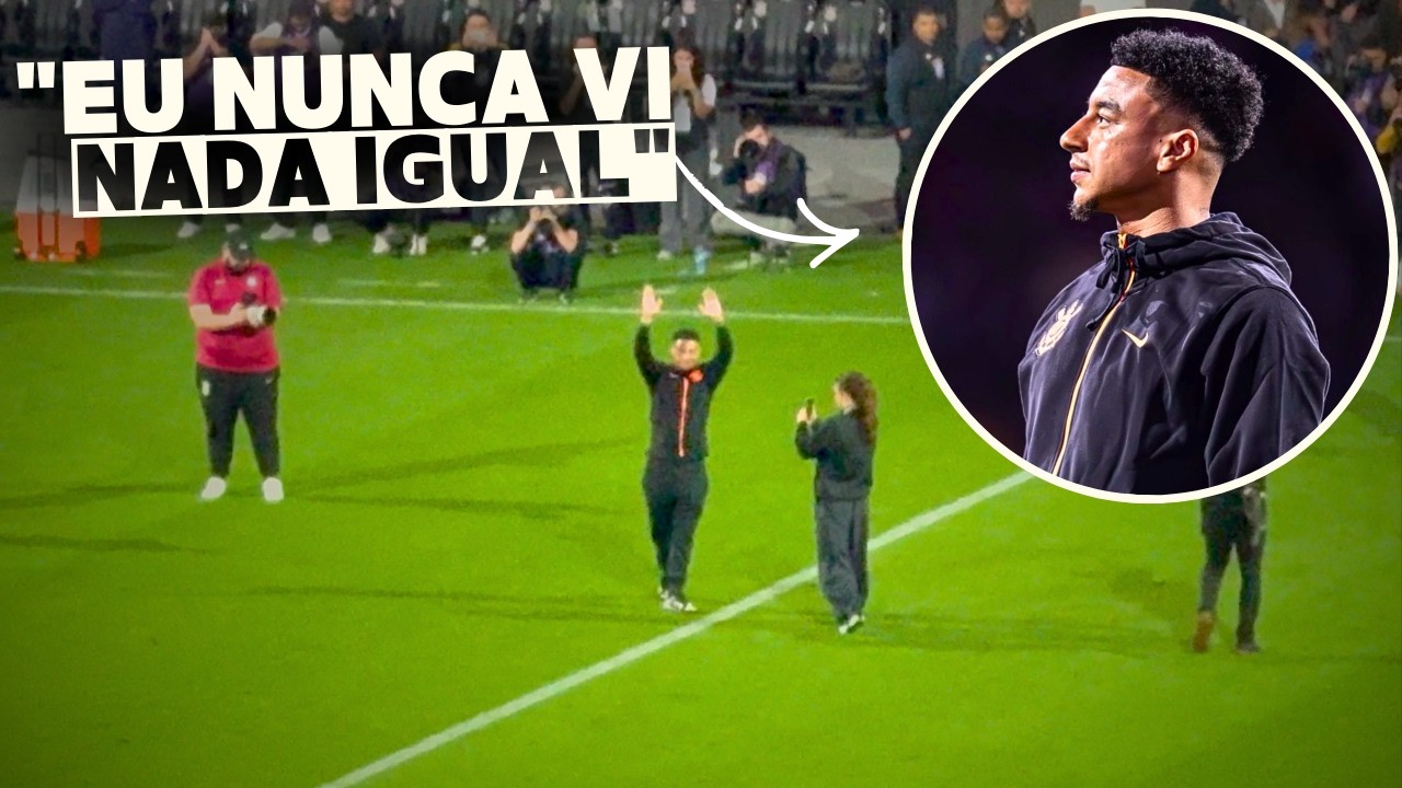 APRESENTA&Ccedil;&Atilde;O COMPLETA DE JESSE LINGARD NO INTERVALO DE CORINTHIANS VS CORITIBA