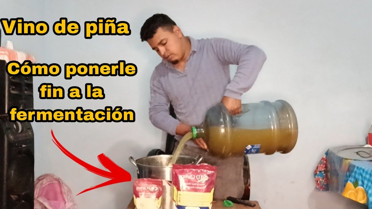 Vino casero de PIÑA, Cómo finalizar la fermentación