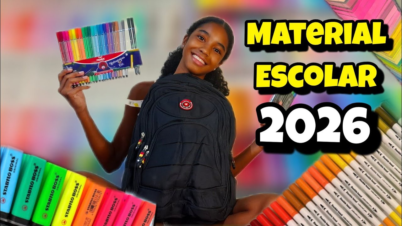 MEU MATERIAL ESCOLAR DE 2026!