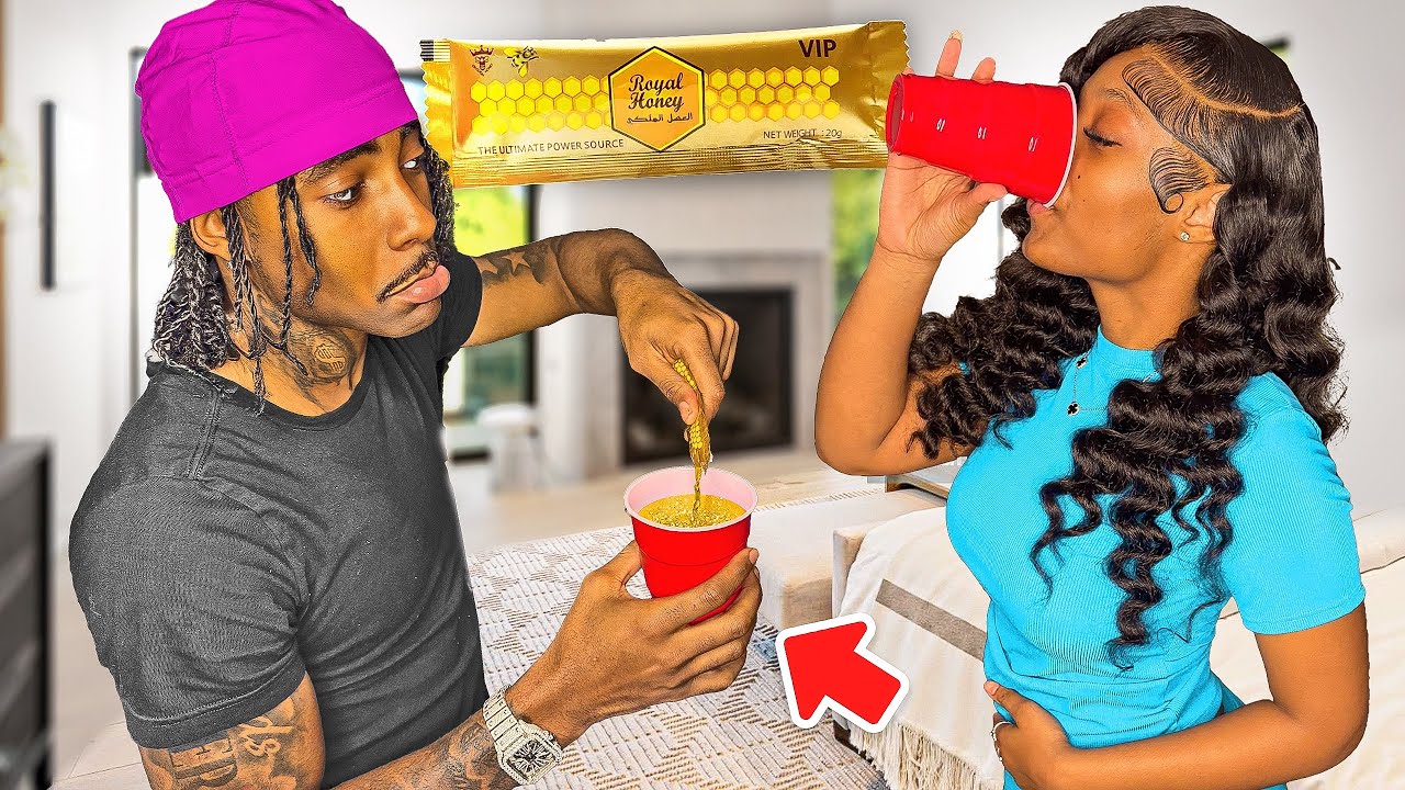 I SNUCK MY GIRLFRIEND SOME HONEY PACK🤫.. *GONE RIGHT*