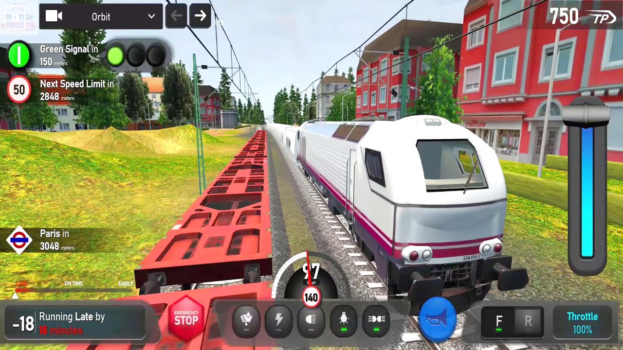 Best Train Games for Android Mobile | Euro Train Simulator 2: Game Android Gameplay