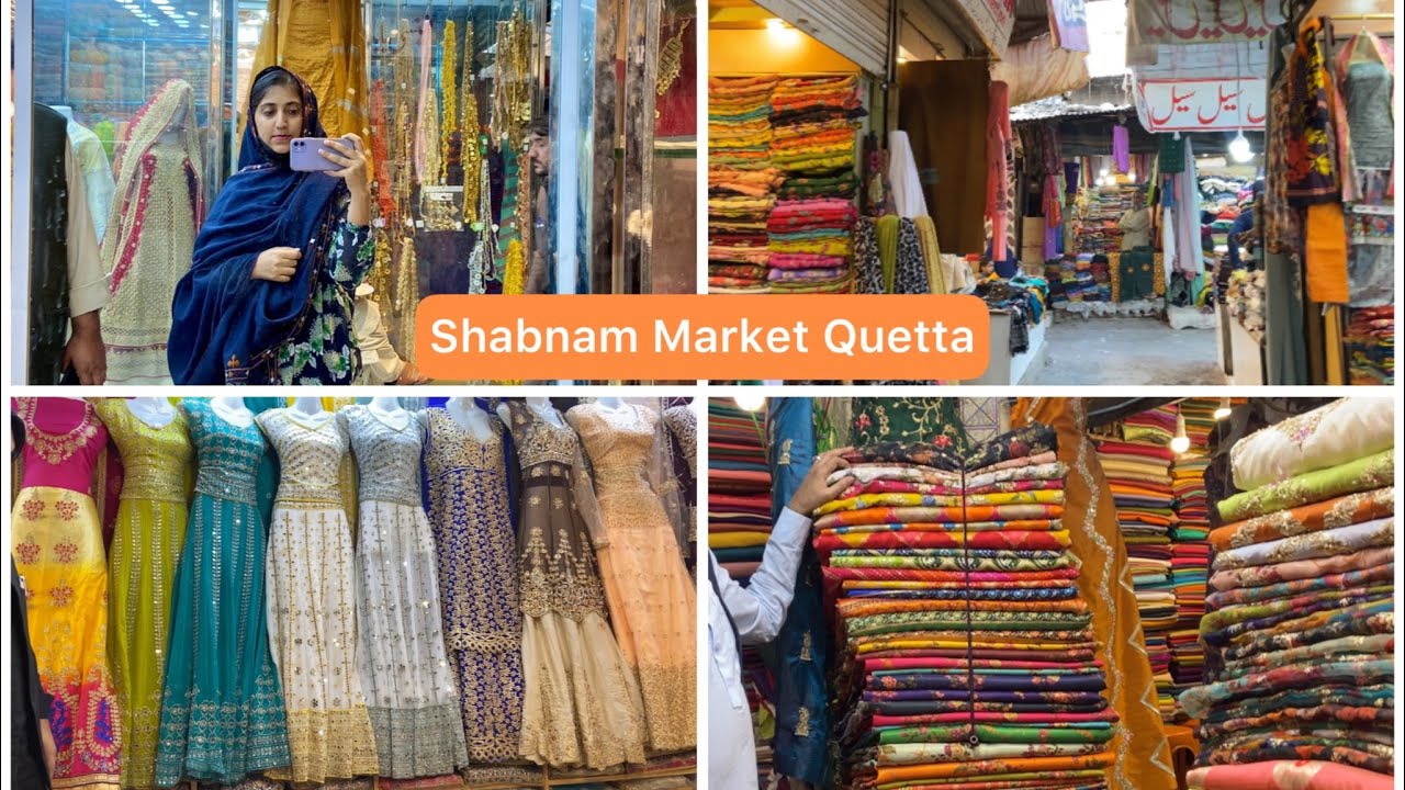 Shabnam Market Quetta | Cut Piece Market | Low Price Lehnga And Wedding Dresses|
