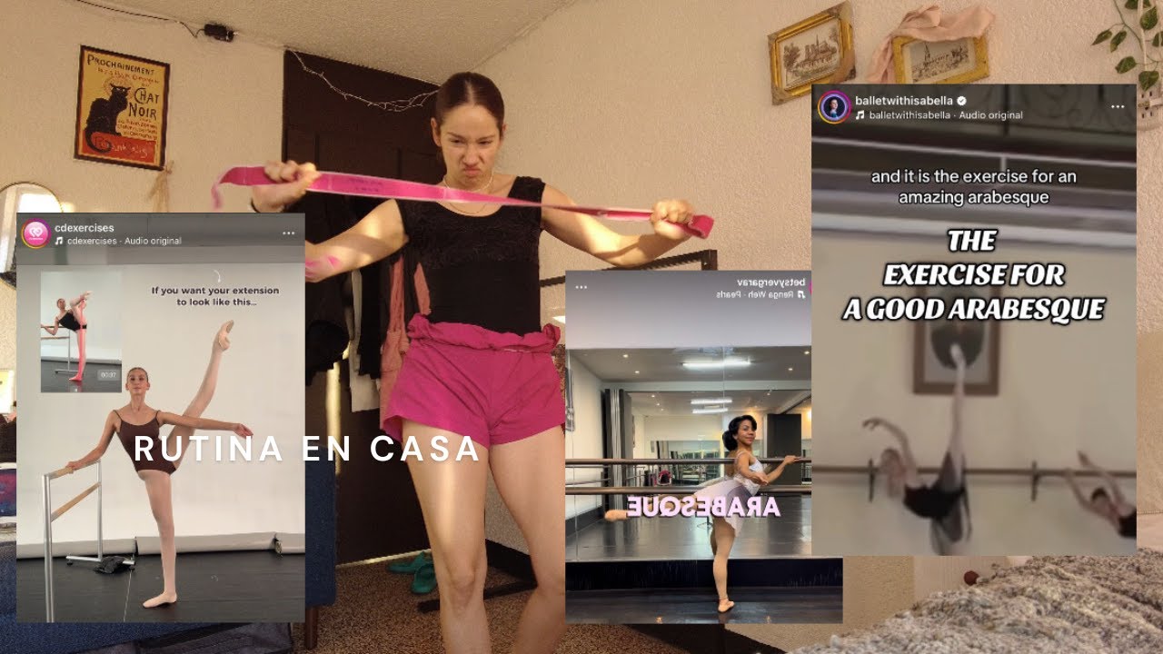 HACIENDO EJERCICIOS VIRALES PARA BALLET - VLOG enero