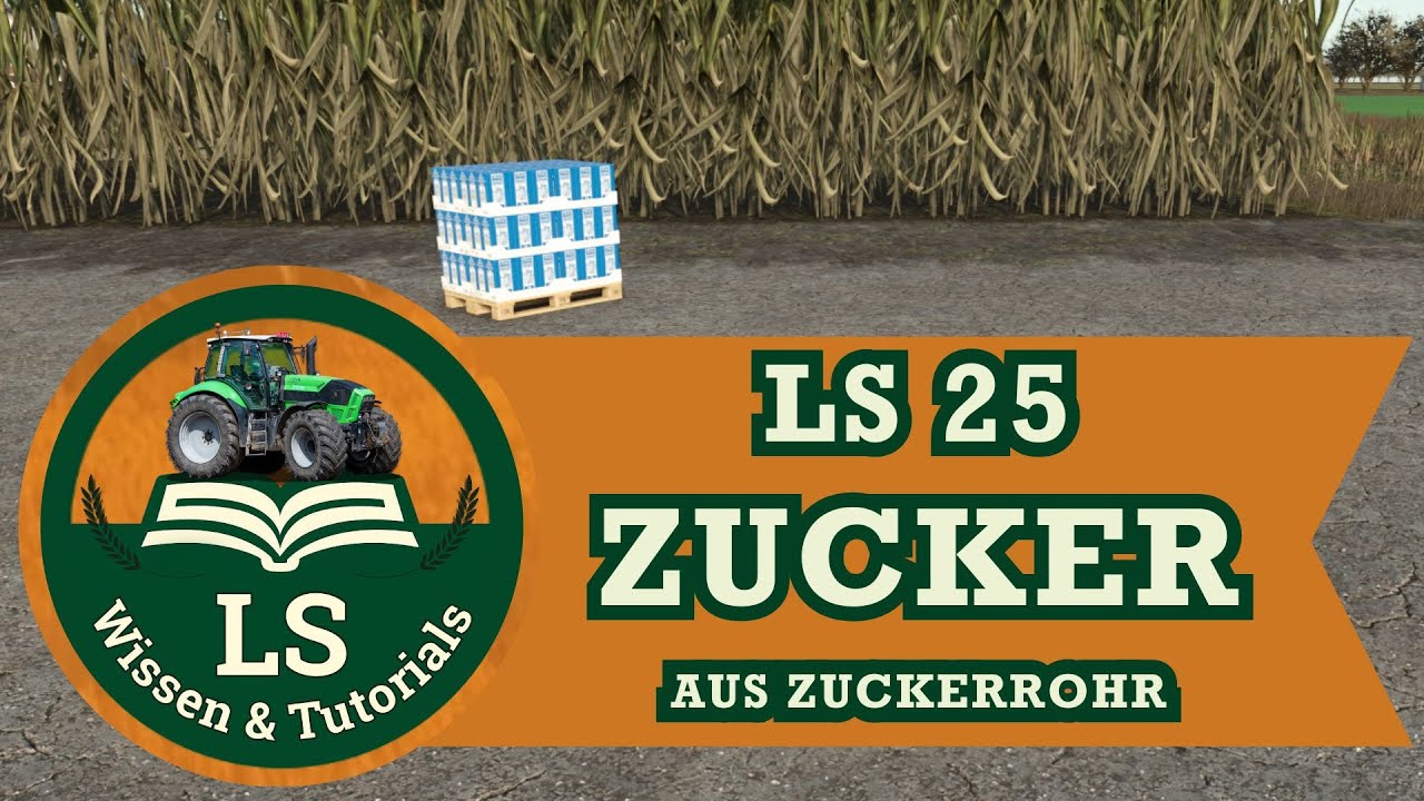 LS25 Zuckerrohr anbauen & ernten Tutorial – Zucker in der Zuckerfabrik herstellen