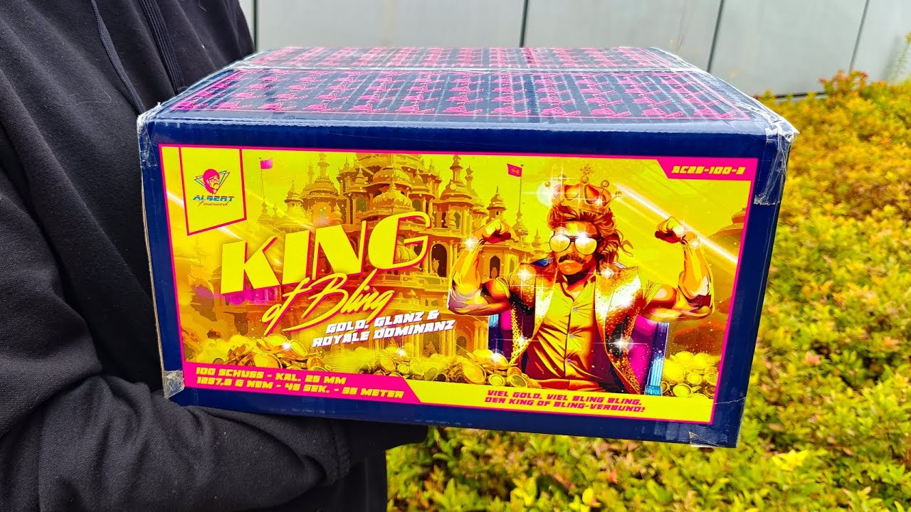 Wyrzutnia KING OF BLING Albert AC25-100-3 - 100 shots, kaliber 25mm -Prawdziwy kr&oacute;l! Totalny sztos! 