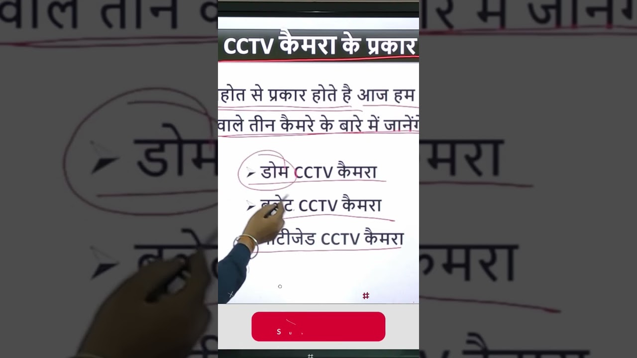 types of Camera #cctv #cctvcameracourse #techspiro #course