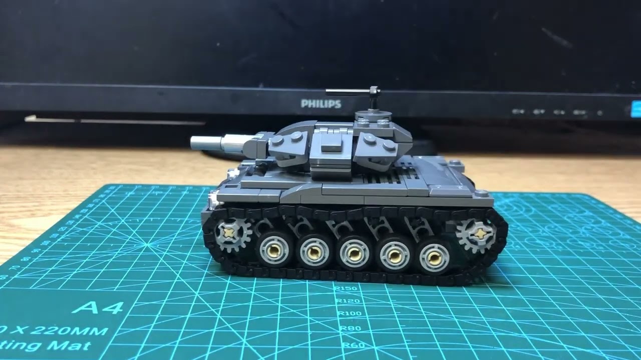 LEGO MOC T49 Light Tank Suspension Demo