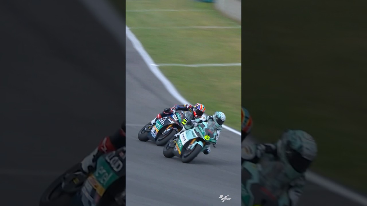 Chaz Davies&rsquo; brilliant OVERTAKE on Maria Herrera in Mugello&rsquo;s #MotoE Race 1 🔥⚔️  #ItalianGP 🇮🇹
