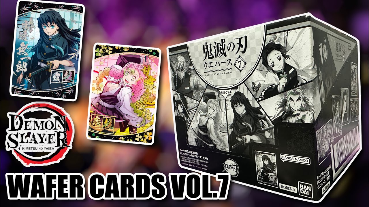 BANDAI NAMCO'S DEMON SLAYER WAFER CARDS VOLUME 7 | DEMON SLAYER COLLECTIBLE CARDS