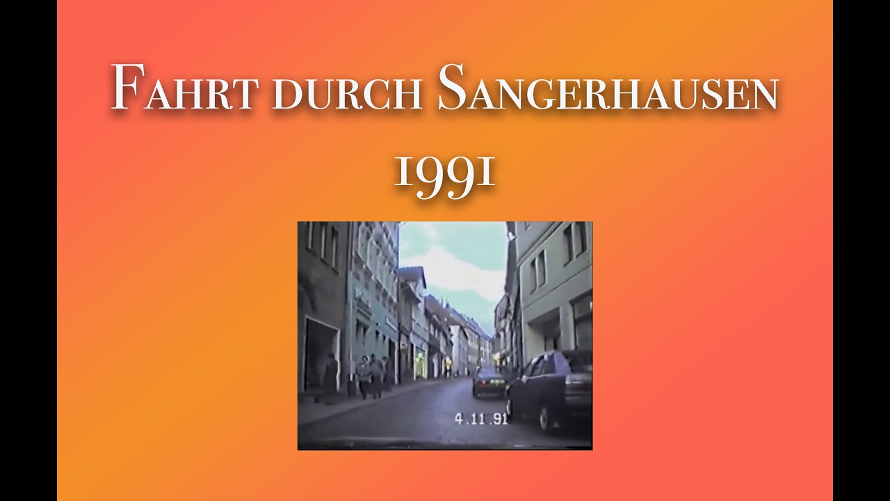 Fahrt durch Sangerhausen 1991