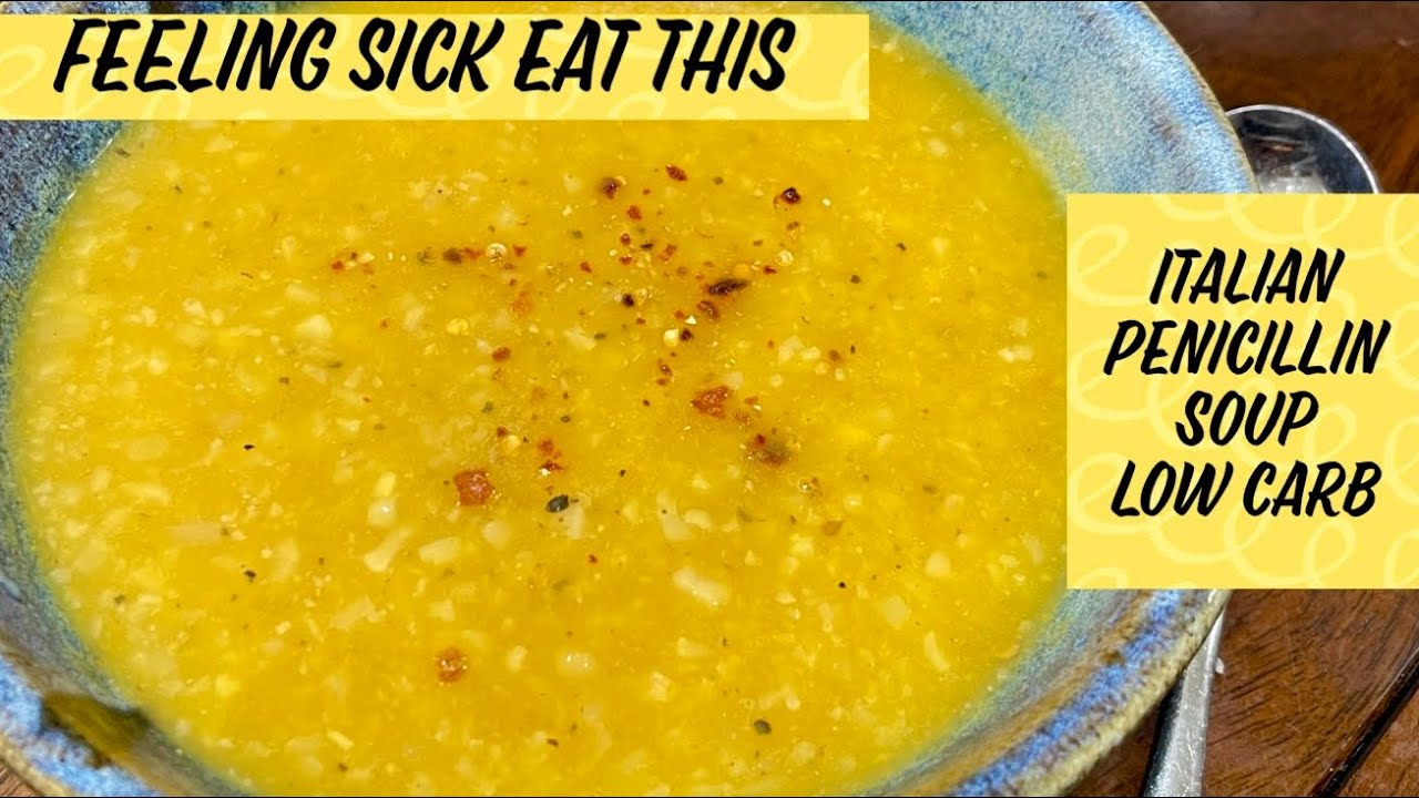 If you are feeling sick eat this soup | Italian Penicillin Soup But I Made it Better and LOW CARB