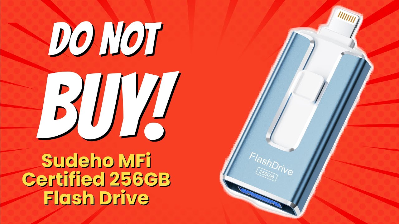 DON'T BUY Sudeho MFi Certified 256GB Flash Drive Before Watching! 😱📱