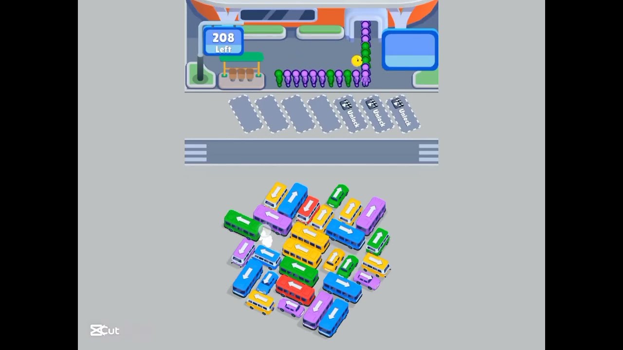 Bus Sort Car Parking Jam level 4 | GAME Walkthrough