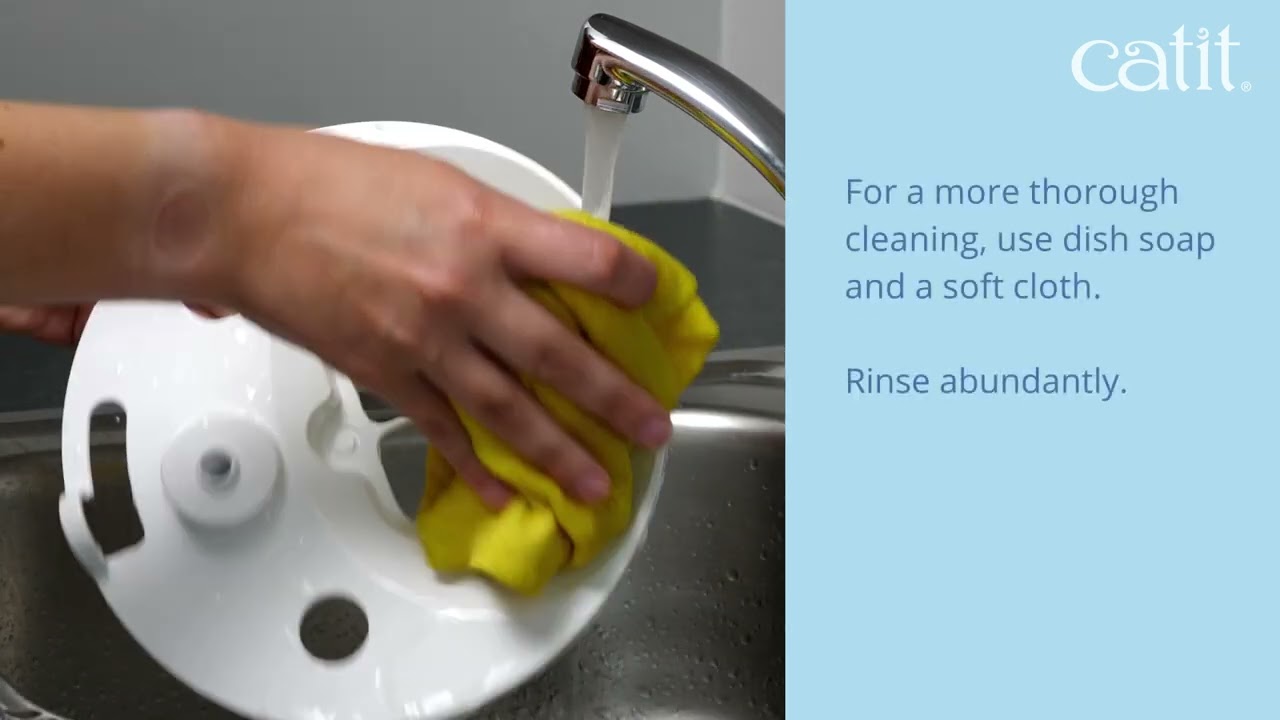 Catit - PIXI fountain - cleaning video