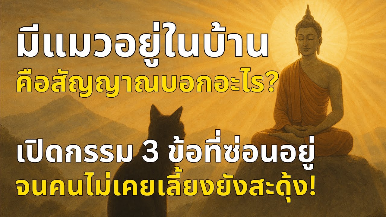 มีแมวอยู่ในบ้านคือสัญญาณบอกอะไร? เปิดกรรม 3 ข้อที่ซ่อนอยู่ จนคนไม่เคยเลี้ยงยังสะดุ้ง!