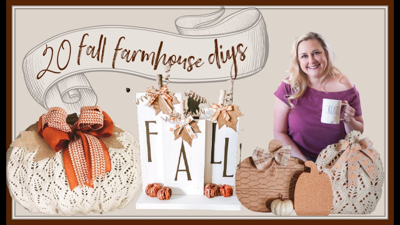 20 Fall Farmhouse DIYs | Decor on a budget