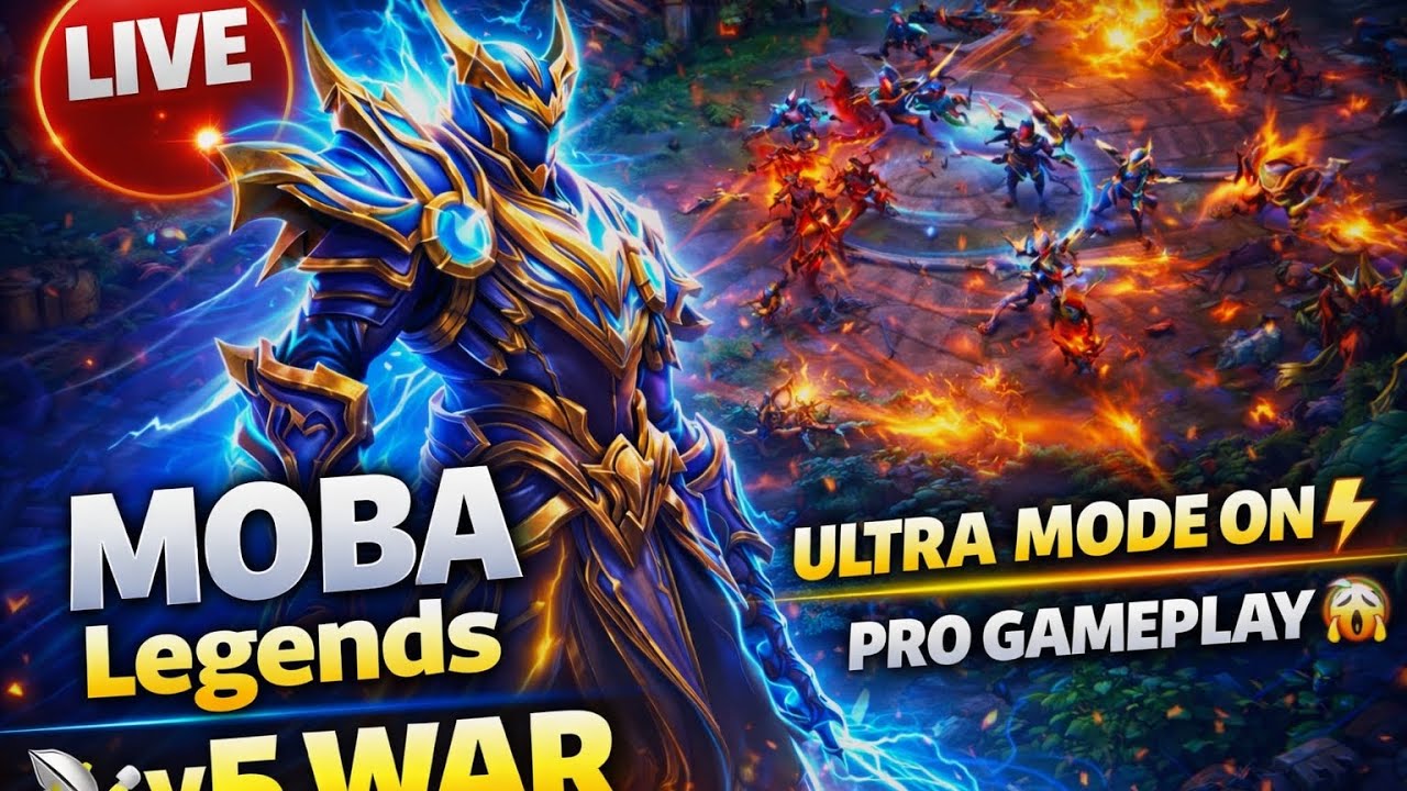 🔥MOBA Legends 5v5 LIVE 🔴 | Pro Player Ultra Mode ON 😱@Ultrashotgaming-q2h dailyupdates | dailyvideo 