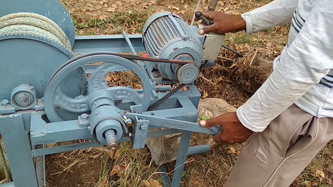 Borewell pump lifting machine Mo.09623931796 & 07066378870