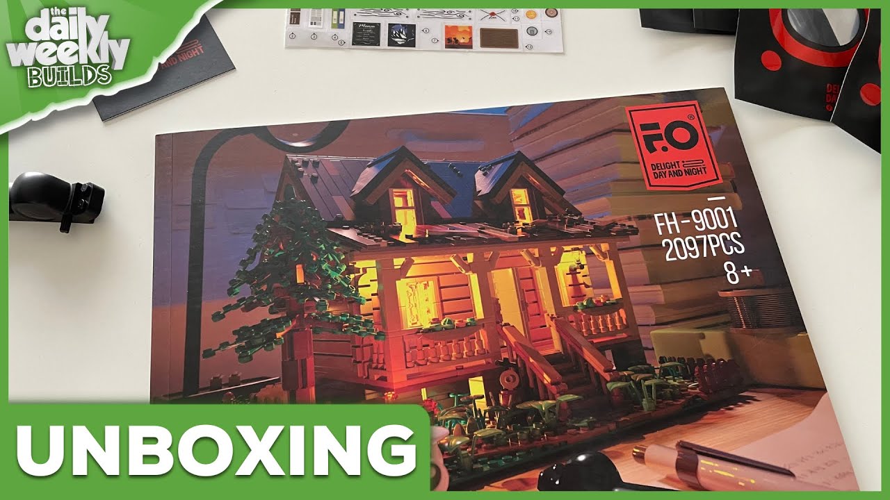 I WAS SENT THIS AWESOME WOOD CABIN SET | Unboxing & Build Vlog