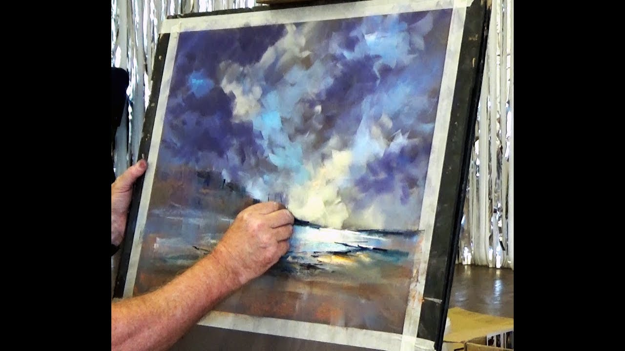Demonstration using Pan Pastels and Pastels