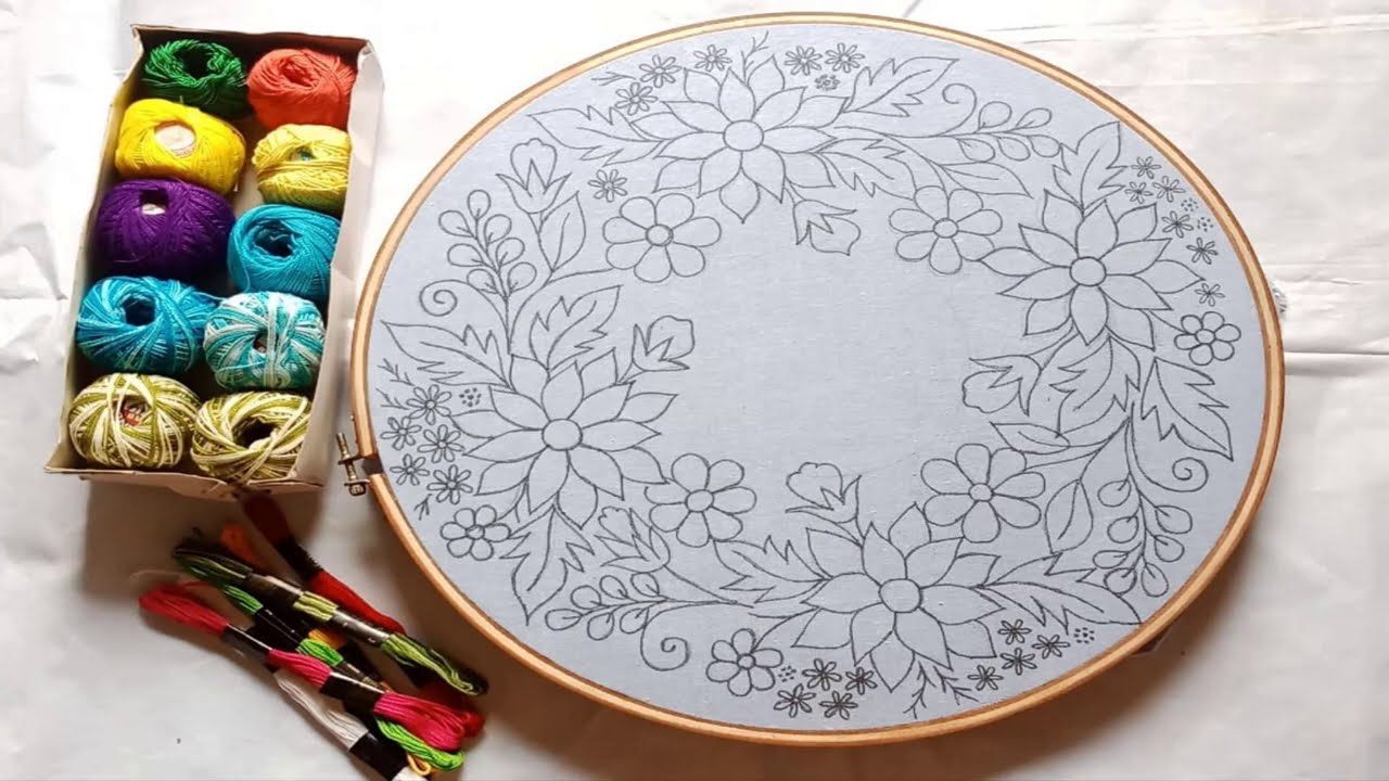 Sweet Hand Embroidery Designs-56(Part-1),Cushion Cover Pillow/Sofa/Table Cloth Design Embroidery