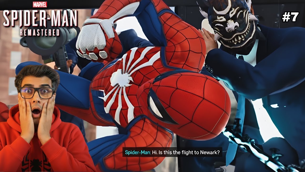Spider-Man Remastered | Helicopter Crash During Demon Fight | Gameplay #7 | PS5 4K